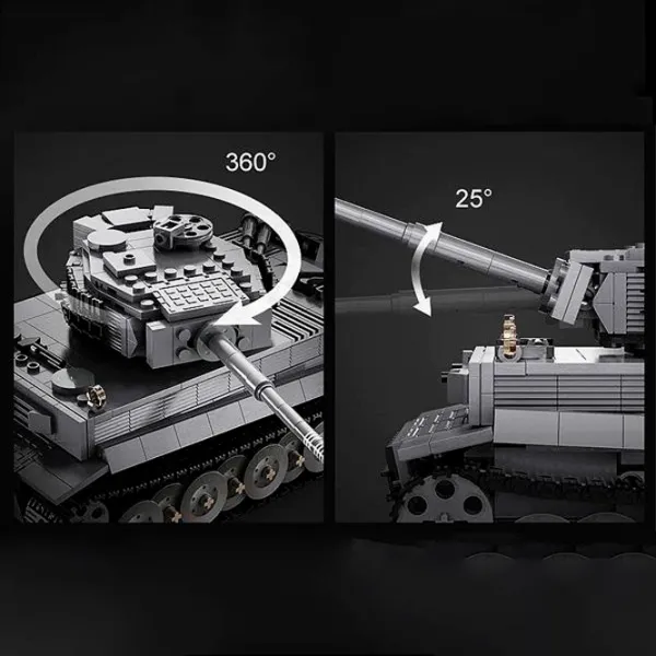 Конструктор с радиоуправлением CaDa Tiger Tank Транспорт/ Серый photo 5