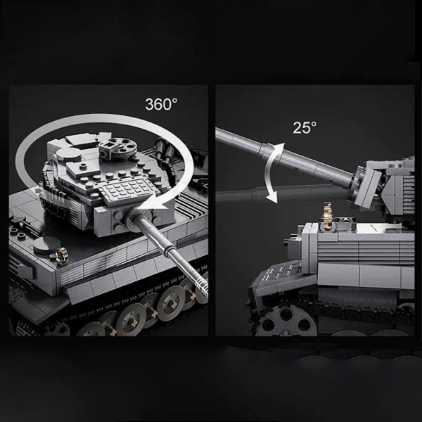 Конструктор с радиоуправлением CaDa Tiger Tank Транспорт/ Серый photo 5