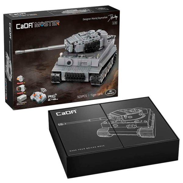 Конструктор с радиоуправлением CaDa Tiger Tank Транспорт/ Серый photo 6