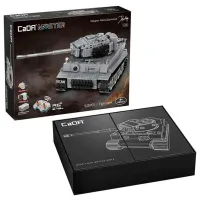 Constructor cu telecomandă CaDa Tiger Tank Transport/ Gray photo 6