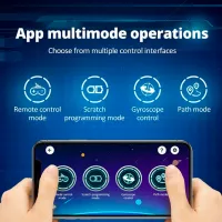 Constructor cu telecomandă CaDa Blue Knight - 500 Mașină/ Blue photo 3
