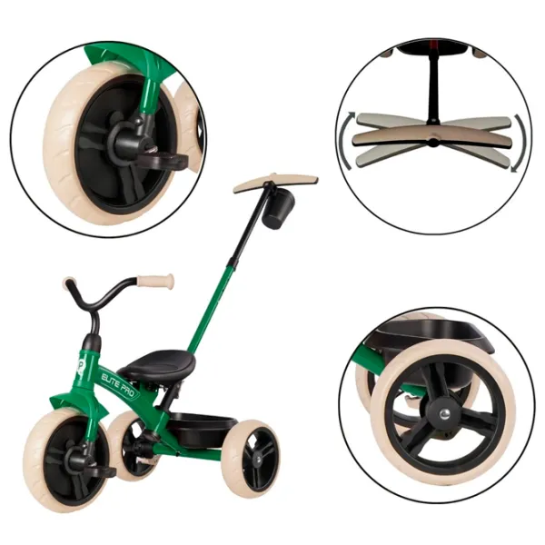 Triciclu Qplay Elite Pro 25 kg / Green photo 12