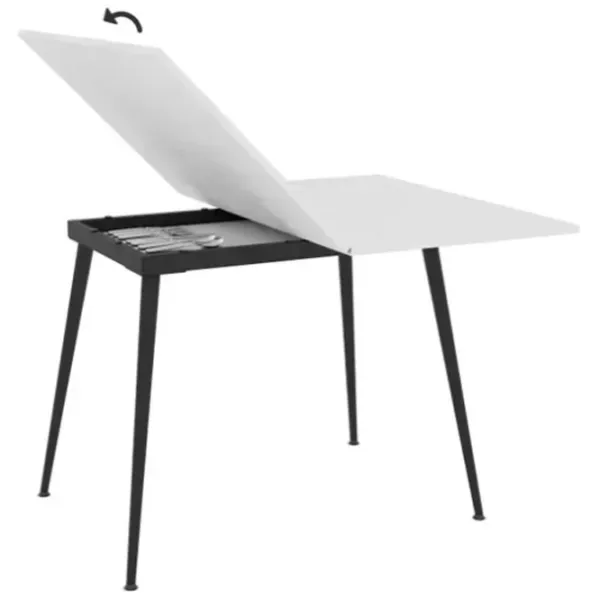 Masă de bucătărie extensibilă Magnus Lilis PAL/ White photo 4