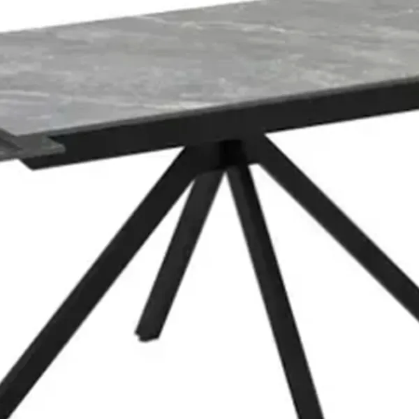 Masă de bucătărie extensibilă Magnus Perla Ceramică/ Gray photo 4