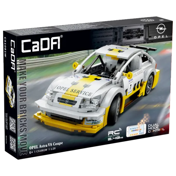 Конструктор с радиоуправлением CaDa Opel Astra V8 Coupe Автомобиль/ Белый photo 1