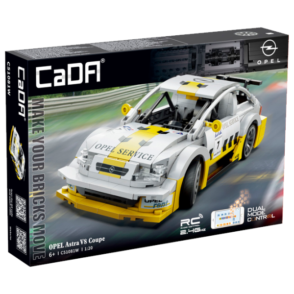 Конструктор с радиоуправлением CaDa Opel Astra V8 Coupe Автомобиль/ Белый photo 1