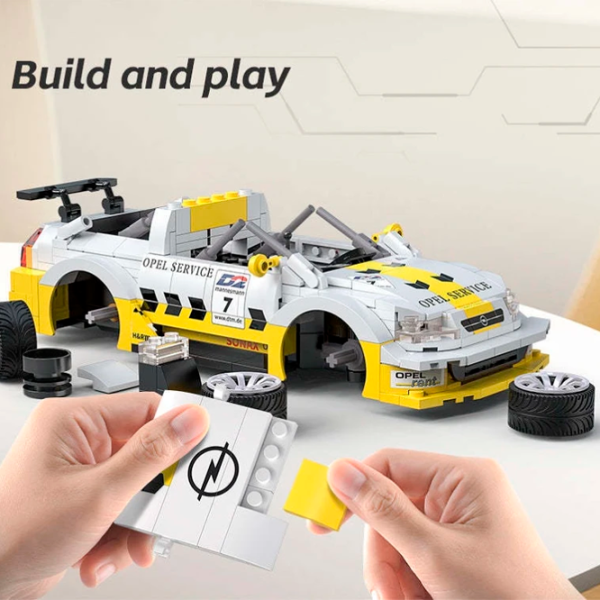 Конструктор с радиоуправлением CaDa Opel Astra V8 Coupe Автомобиль/ Белый photo 7