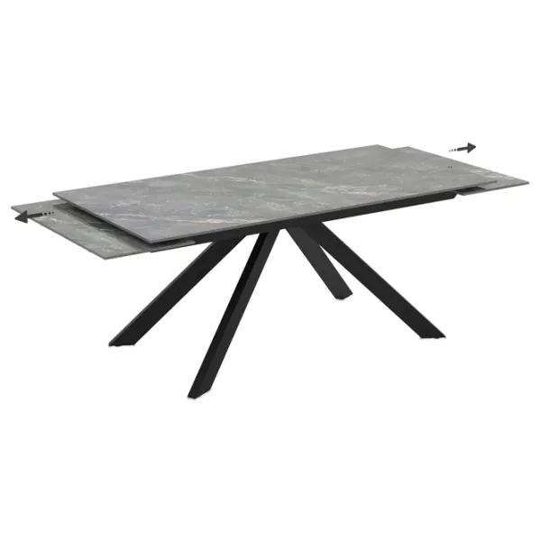 Masă de bucătărie extensibilă Magnus Ekin Ceramică/ Gray photo 2