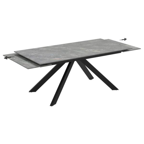 Masă de bucătărie extensibilă Magnus Ekin Ceramică/ Gray photo 2