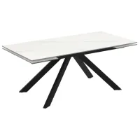 Masă de bucătărie extensibilă Magnus Ekin Ceramică/ White