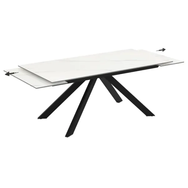 Кухонный стол раскладной Magnus Ekin Керамика/ Белый photo 3 Кухонный стол раскладной Magnus Ekin Керамика/ Белый photo 3