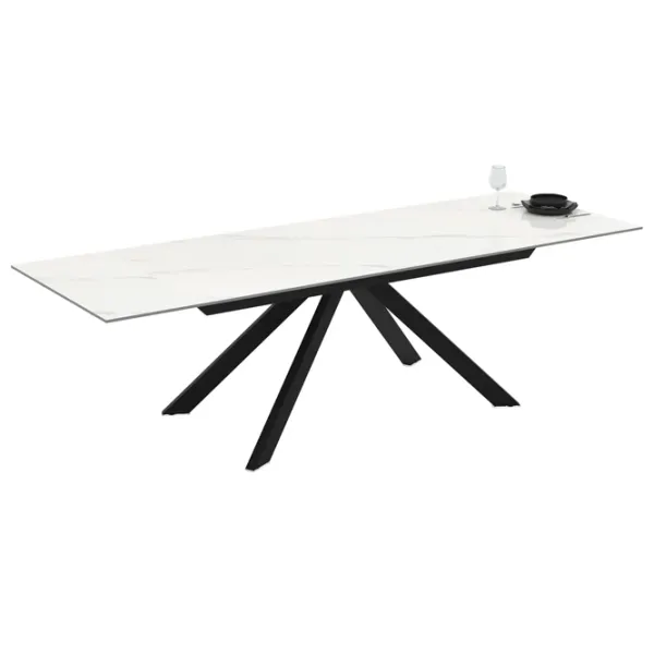 Кухонный стол раскладной Magnus Ekin Керамика/ Белый photo 4 Кухонный стол раскладной Magnus Ekin Керамика/ Белый photo 4