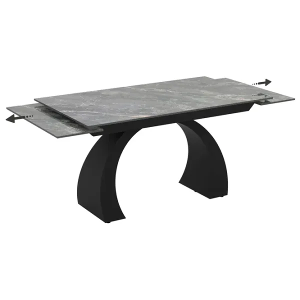 Masă de bucătărie extensibilă Magnus Libra Ceramică/ Gray photo 2