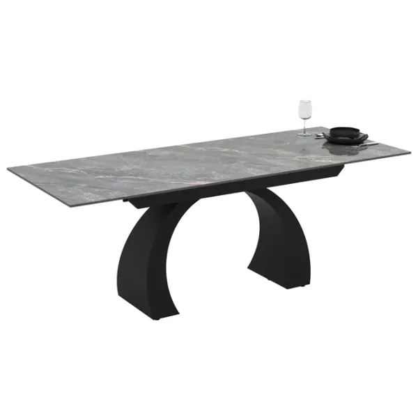 Masă de bucătărie extensibilă Magnus Libra Ceramică/ Gray photo 4