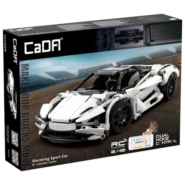 Конструктор с радиоуправлением CaDa Storming Sport Car Автомобиль/ Белый photo 1