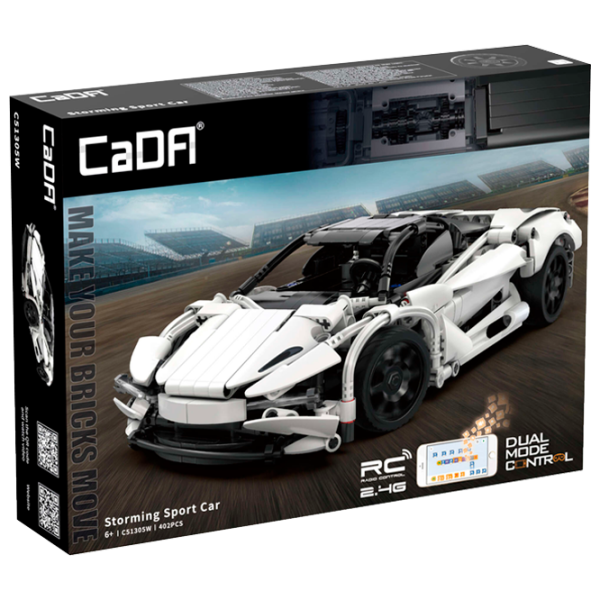 Конструктор с радиоуправлением CaDa Storming Sport Car Автомобиль/ Белый photo 1