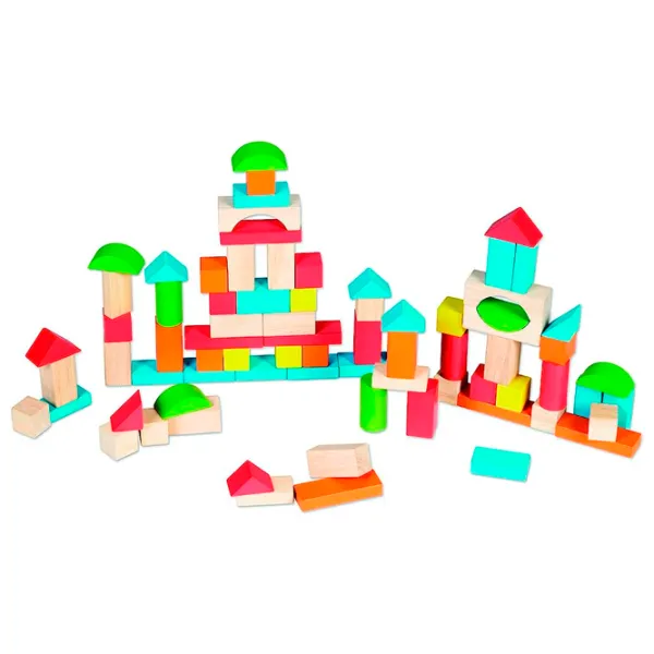 Constructor Classic World Wooden Blocks Clasic/ Multicolor photo 2