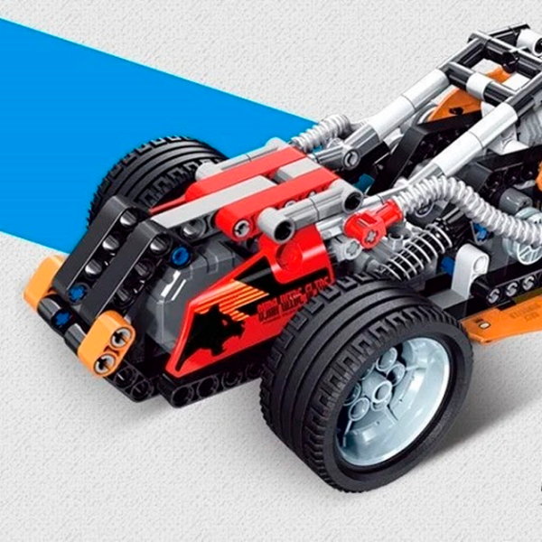 Constructor DeCool Off-Roader Racer Mașină/ Orange photo 4