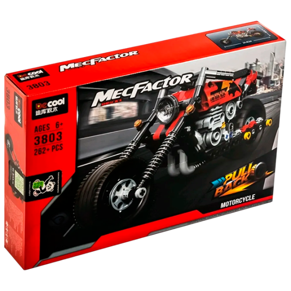 Конструктор DeCool Motorcycle Транспорт/ Красный photo 1