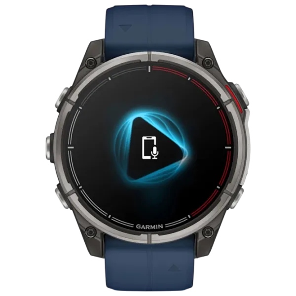 Ceas inteligent Garmin Quatix 8  1.4" / 47 mm / Titanium - Blue / 010-02904-51 photo 3