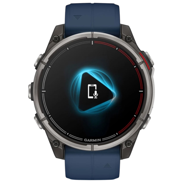 Ceas inteligent Garmin Quatix 8  1.4" / 47 mm / Titanium - Blue / 010-02904-51 photo 3