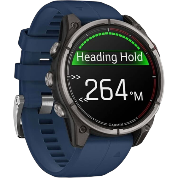 Ceas inteligent Garmin Quatix 8  1.4" / 47 mm / Titanium - Blue / 010-02904-51 photo 7