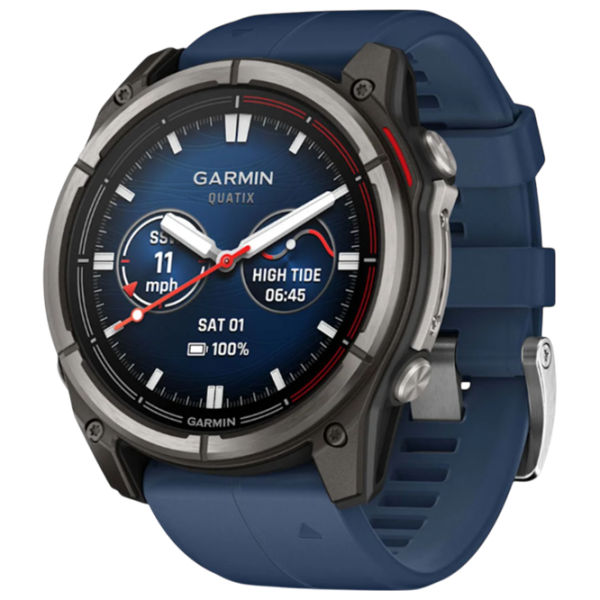 Ceas inteligent Garmin Quatix 8  1.4" / 51 mm / Titanium - Blue / 010-02905-A3 photo 1 Ceas inteligent Garmin Quatix 8  1.4" / 51 mm / Titanium - Blue / 010-02905-A3 photo 1