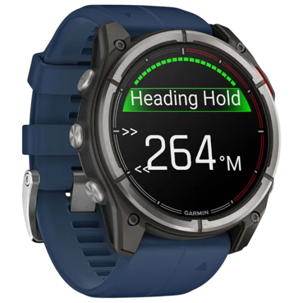 Ceas inteligent Garmin Quatix 8  1.4" / 51 mm / Titanium - Blue / 010-02905-A3 photo 2 Ceas inteligent Garmin Quatix 8  1.4" / 51 mm / Titanium - Blue / 010-02905-A3 photo 2