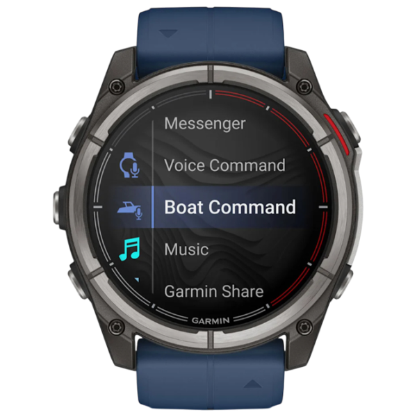 Ceas inteligent Garmin Quatix 8  1.4" / 51 mm / Titanium - Blue / 010-02905-A3 photo 5 Ceas inteligent Garmin Quatix 8  1.4" / 51 mm / Titanium - Blue / 010-02905-A3 photo 5