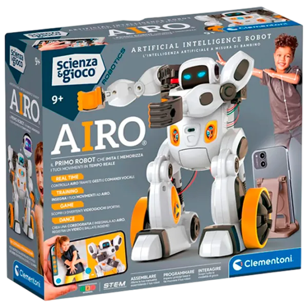 Constructor cu telecomandă Clementoni Airo Robot/ White photo 1