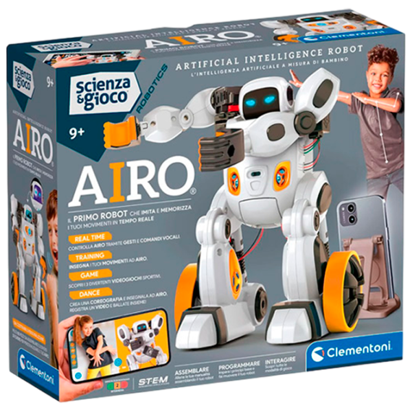 Constructor cu telecomandă Clementoni Airo Robot/ White photo 1