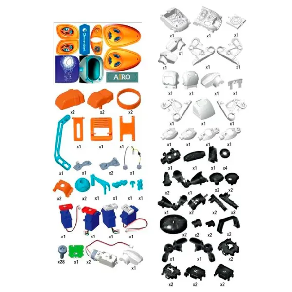 Constructor cu telecomandă Clementoni Airo Robot/ White photo 6