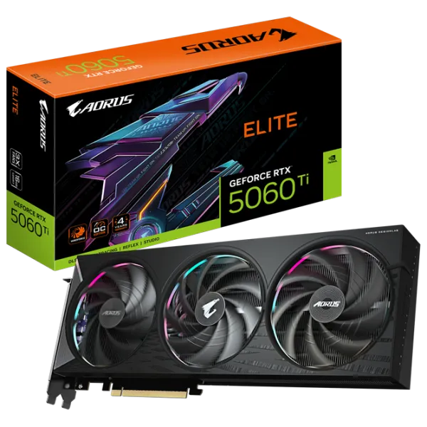 Placă video Gigabyte GeForce RTX 5060 Ti AORUS ELITE PCI Express x16 5.0 / 16 GB photo 9