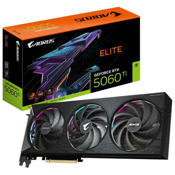 Placă video Gigabyte GeForce RTX 5060 Ti AORUS ELITE PCI Express x16 5.0 / 16 GB photo 9