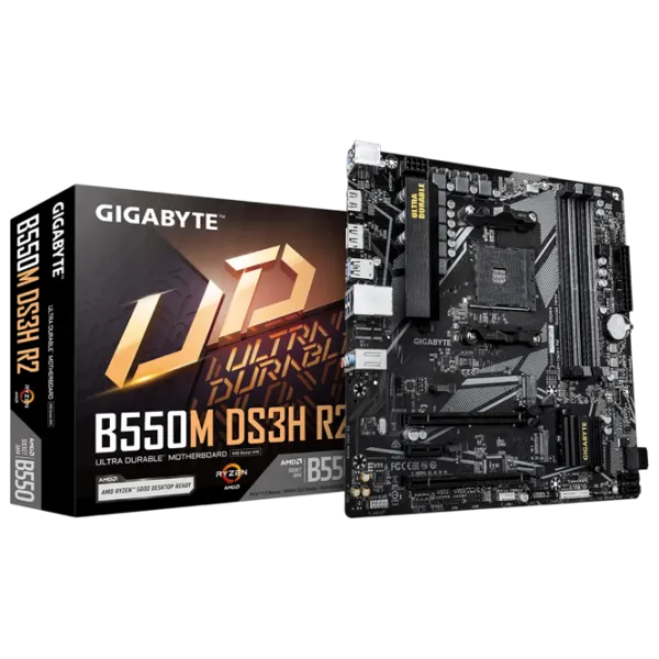 Материнская плата Gigabyte B550M DS3H R2 mATX / AMD B550M photo 3