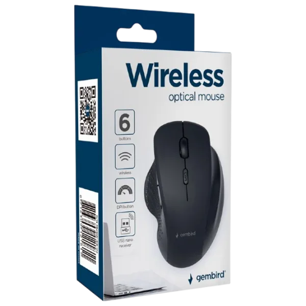 Mouse Gembird MUSW-6B-02 Black photo 3