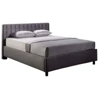 Кровать Ambianta Coral 140 x 200 см / ЛДСП / Серый