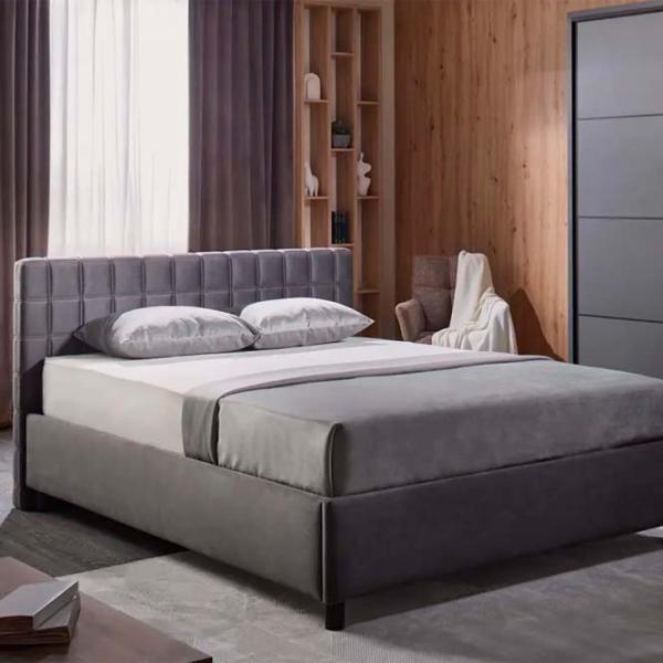 Кровать Ambianta Coral 140 x 200 см / ЛДСП / Серый photo 2