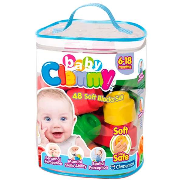 Constructor Clementoni Soft Blocks Set Clasic/ Multicolor photo 1