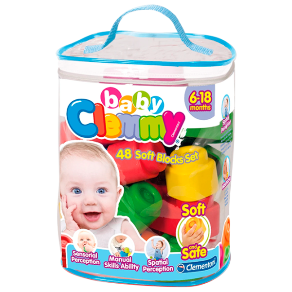 Constructor Clementoni Soft Blocks Set Clasic/ Multicolor photo 1