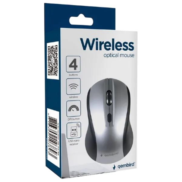 Мышь Gembird MUSW-4B-02-BS Черный photo 4