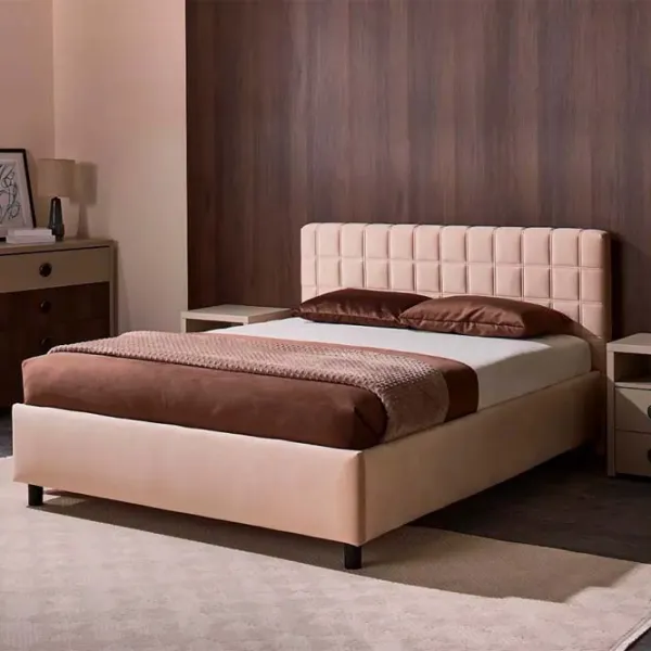 Кровать Ambianta Coral 160 x 200 см / ЛДСП / Бежевый photo 2