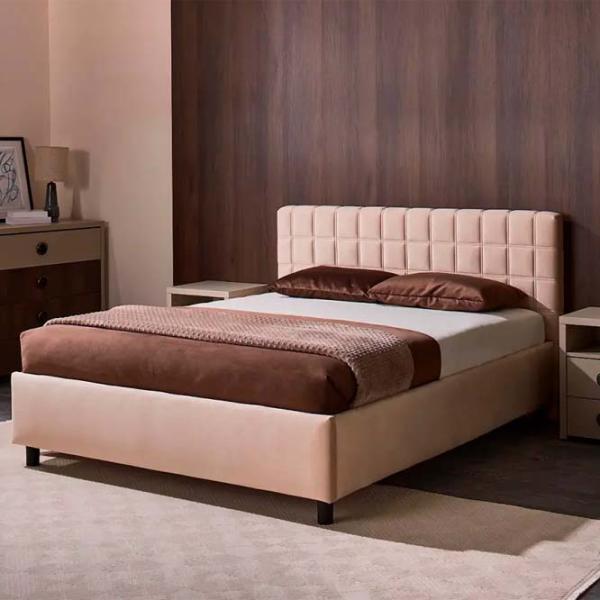 Кровать Ambianta Coral 160 x 200 см / ЛДСП / Бежевый photo 2