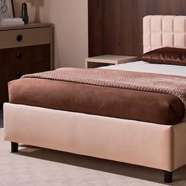 Кровать Ambianta Coral 160 x 200 см / ЛДСП / Бежевый photo 3