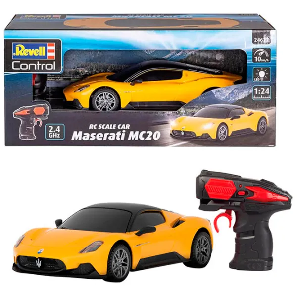 Mașină Revell Maserati MC20 24677  / 2.4 GHz / Black Yellow photo 4