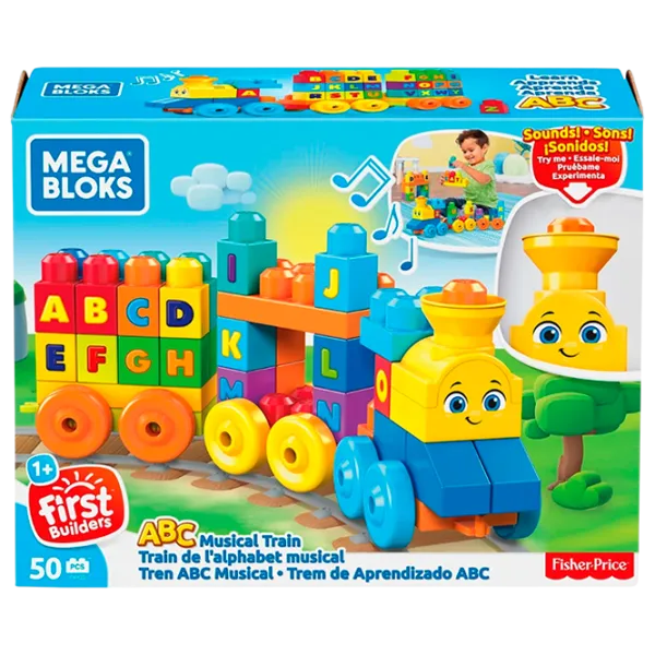 Constructor Mega Bloks Musical Train Clasic/ Blue photo 1