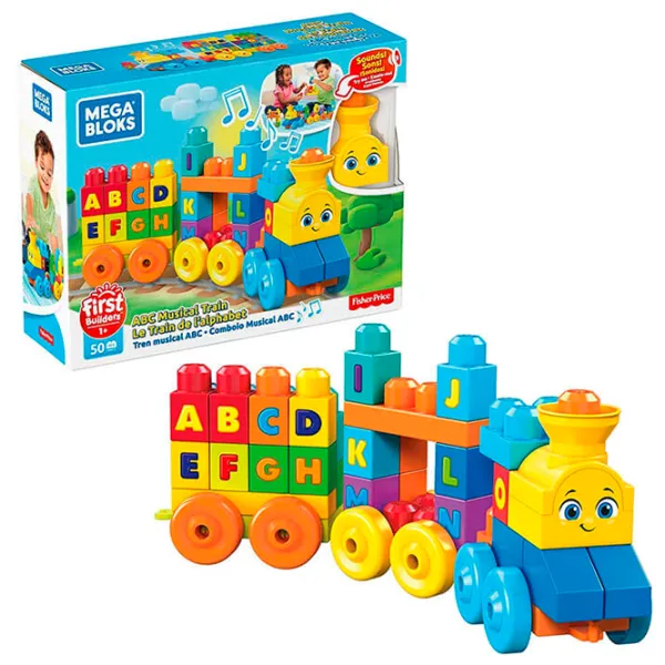 Constructor Mega Bloks Musical Train Clasic/ Blue photo 5