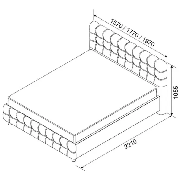 Pat Ambianta Rio 180 x 200 cm / PAL / Dark Gray photo 4