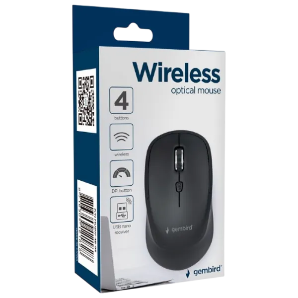 Mouse Gembird MUSW-4B-05 Black photo 4