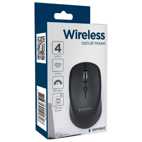 Mouse Gembird MUSW-4B-05 Black photo 4